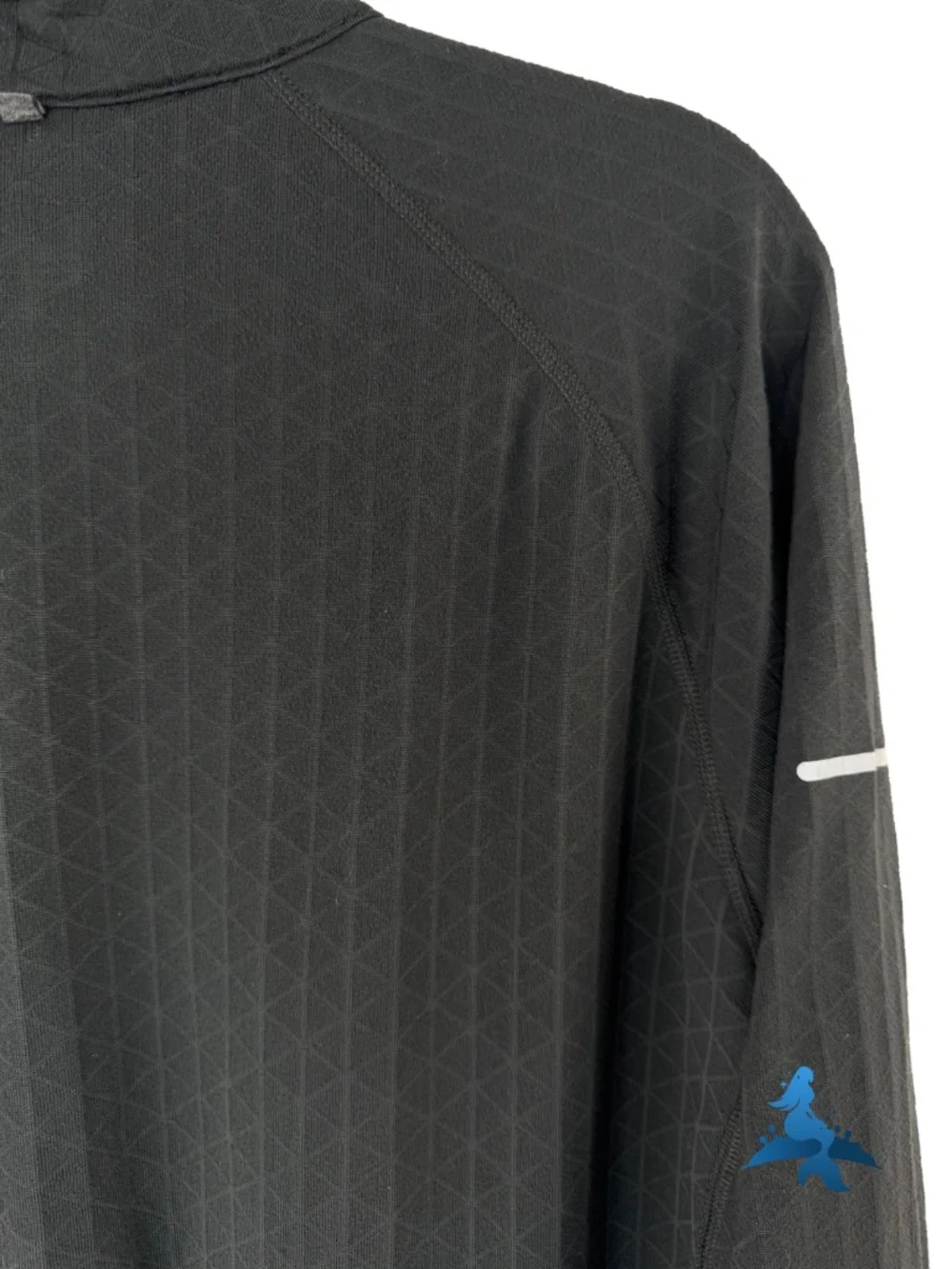 1291 NIKE Element Jacquard Half-Zip Running Top – XL – Black